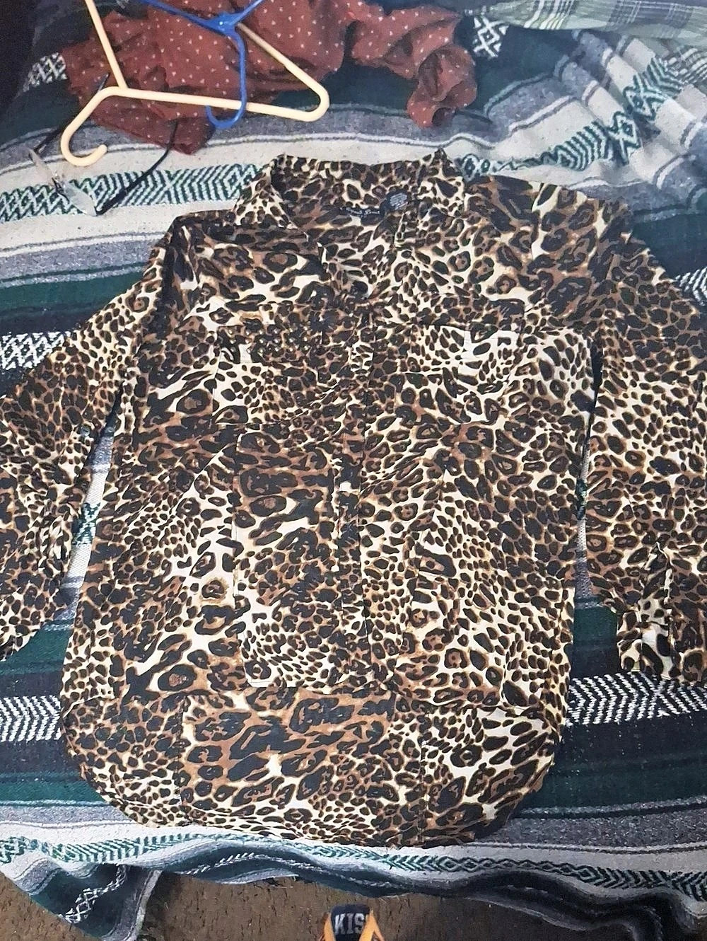 Leopard Print Button Down